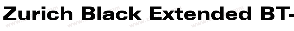 Zurich Black Extended BT字体转换